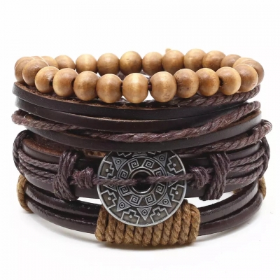 Stoere bruine armband