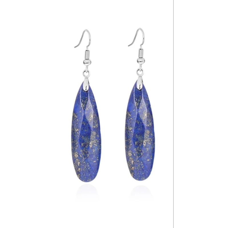 Lapis lazuli oorhangers