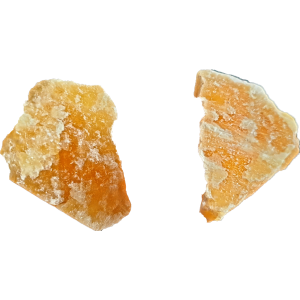 Oranje calciet ruw 40 - 60 gram