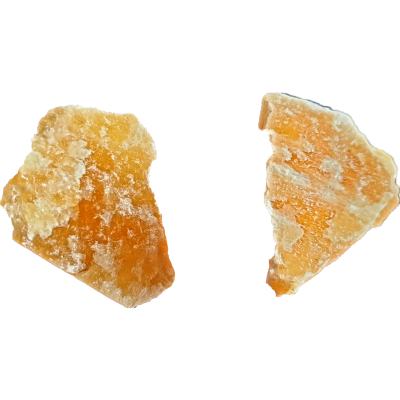 Oranje calciet ruw 20 - 40 gram