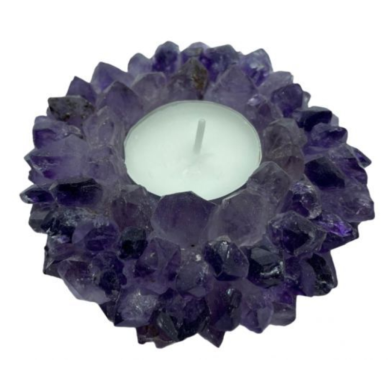 Amethist theelichthouder