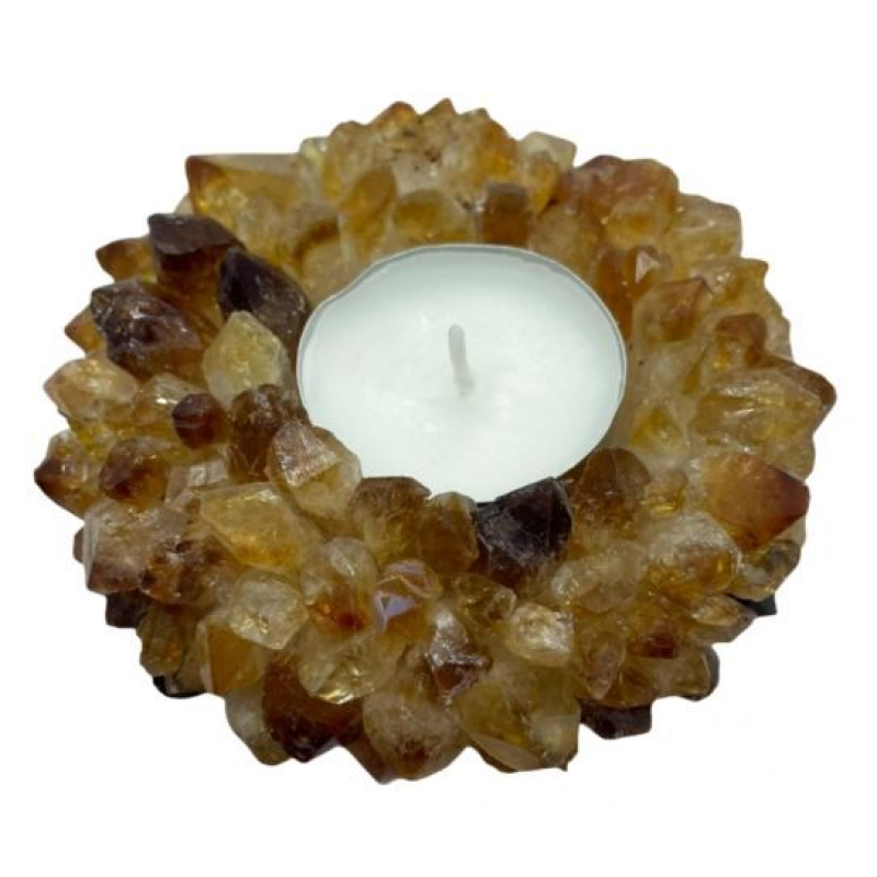 Citrien theelichthouder