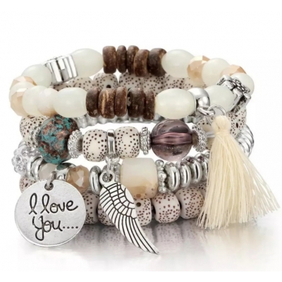 Warme winterse bedelarmband