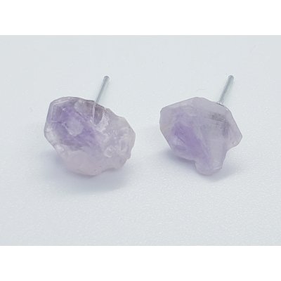 Amethyst oorknopjes